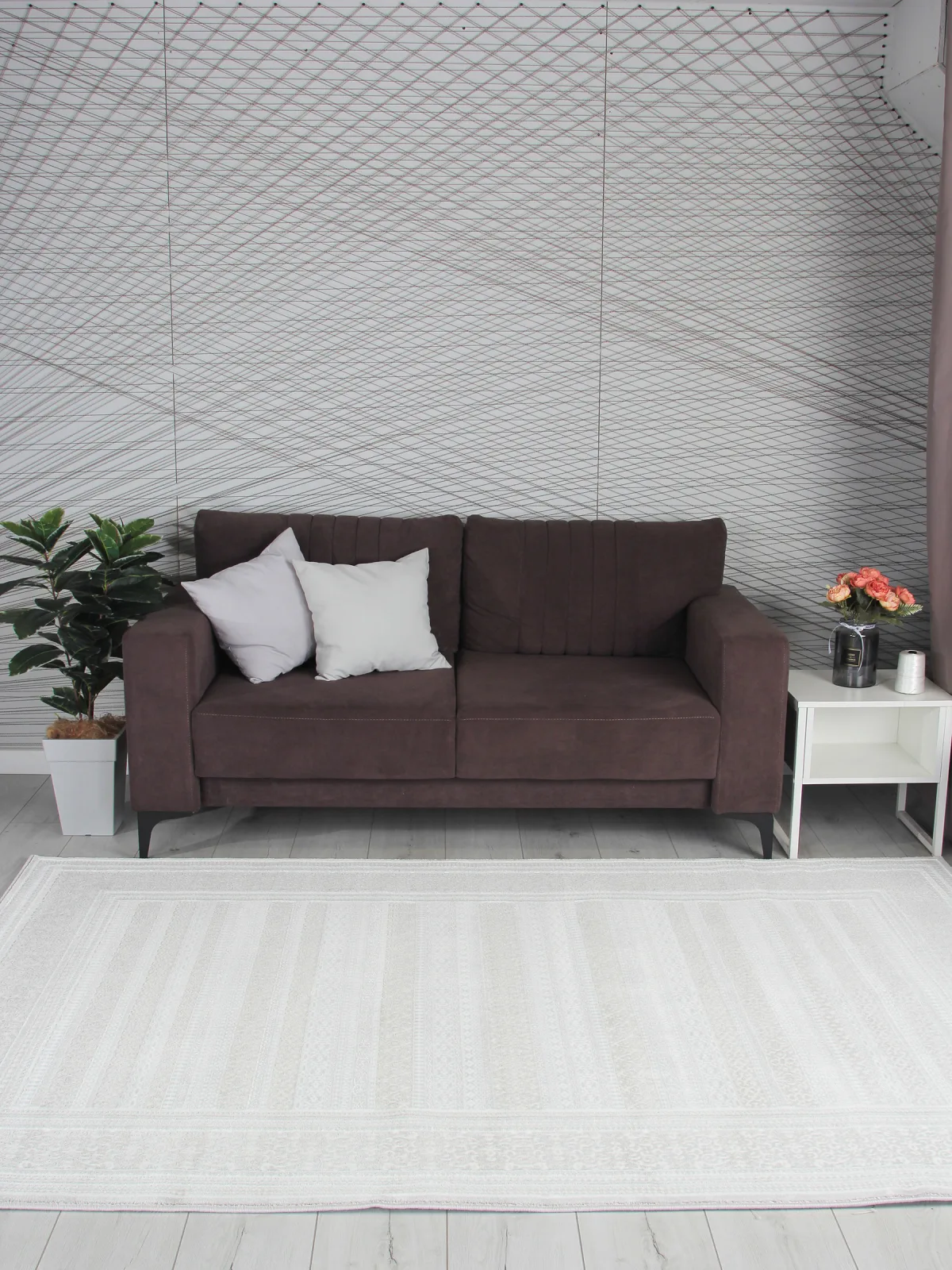 Классический ковер GRAFF F239 - GRAY Heat-set Россия