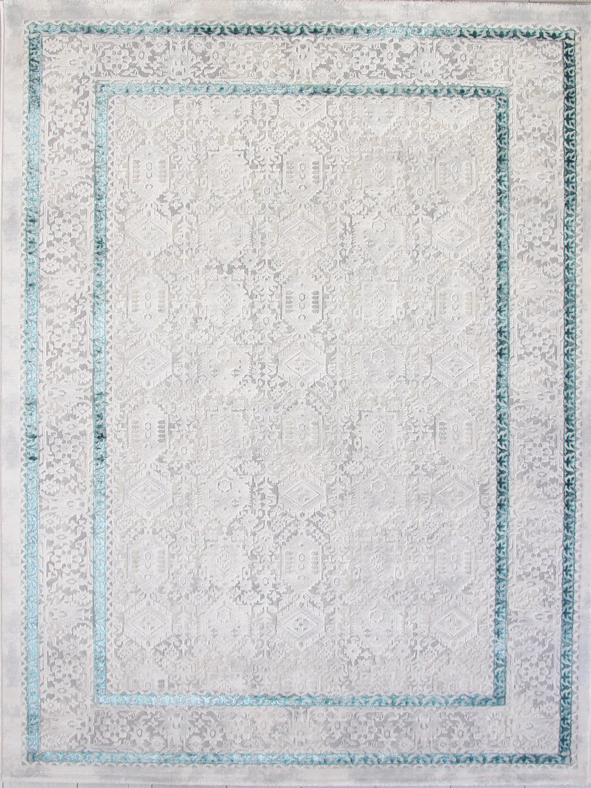 Ковер AMELI 9255A - S.L.GREY / P.TURQUOISE
