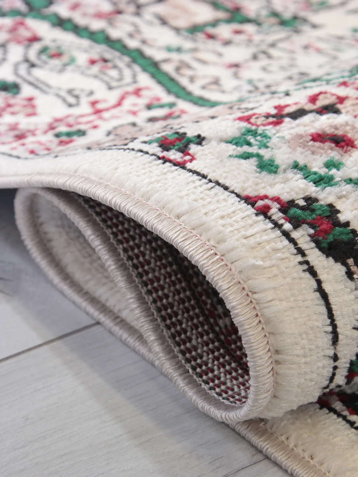 Классический ковер DARGA F670 - CREAM-GREEN Heat-set Россия
