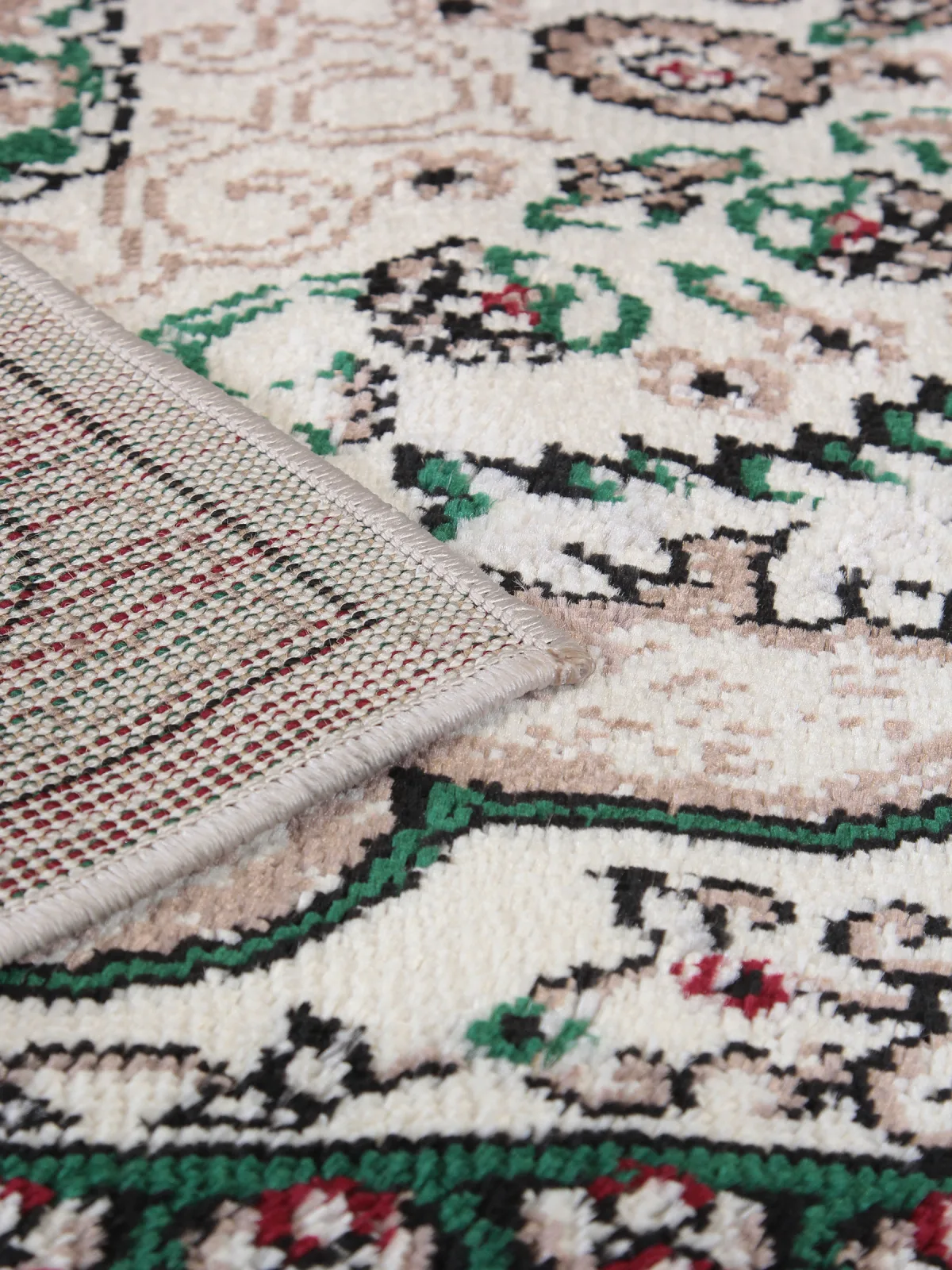 Классический ковер DARGA F670 - CREAM-GREEN Heat-set Россия