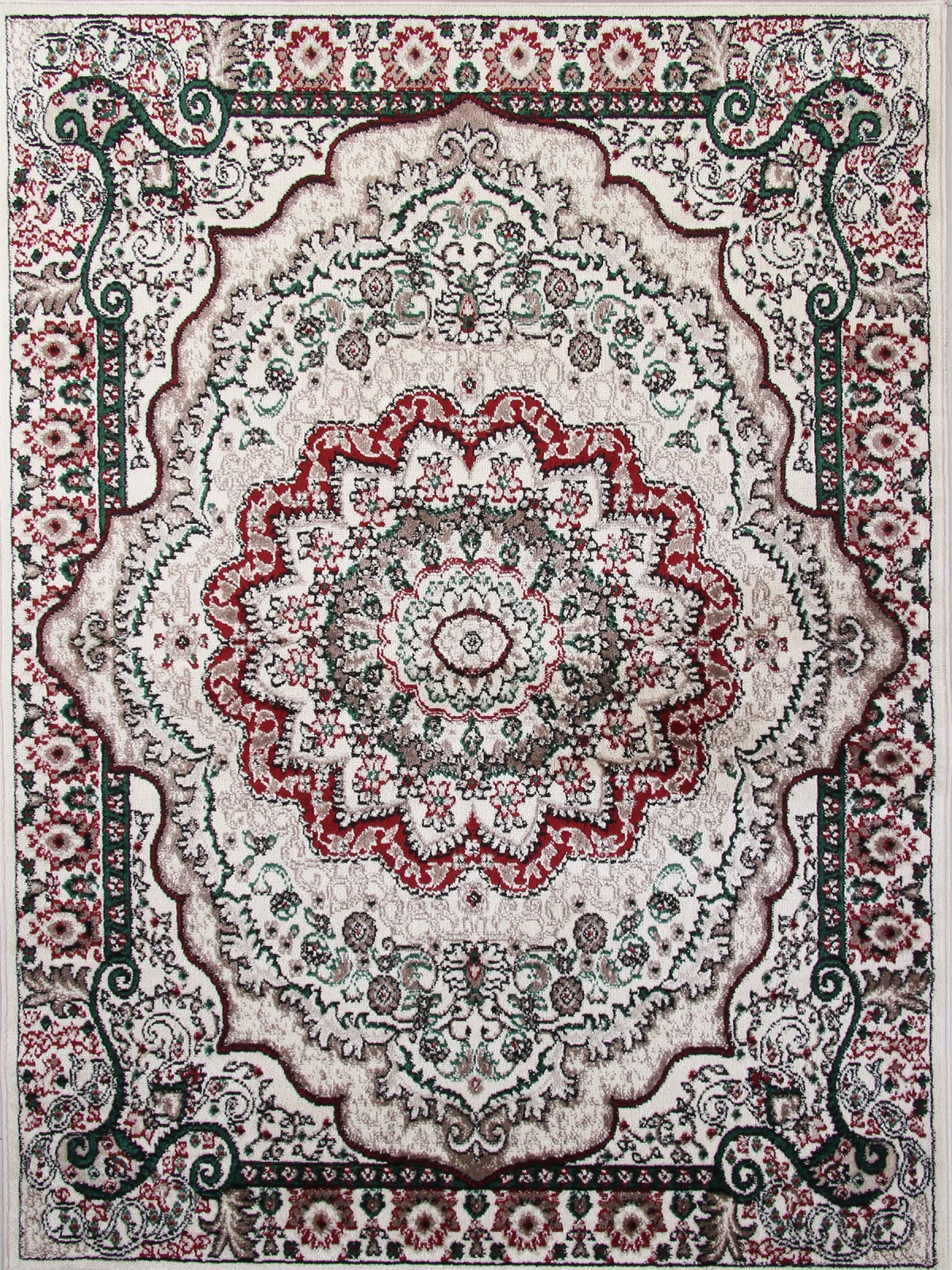 Классический ковер DARGA F670 - CREAM-RED Heat-set Россия