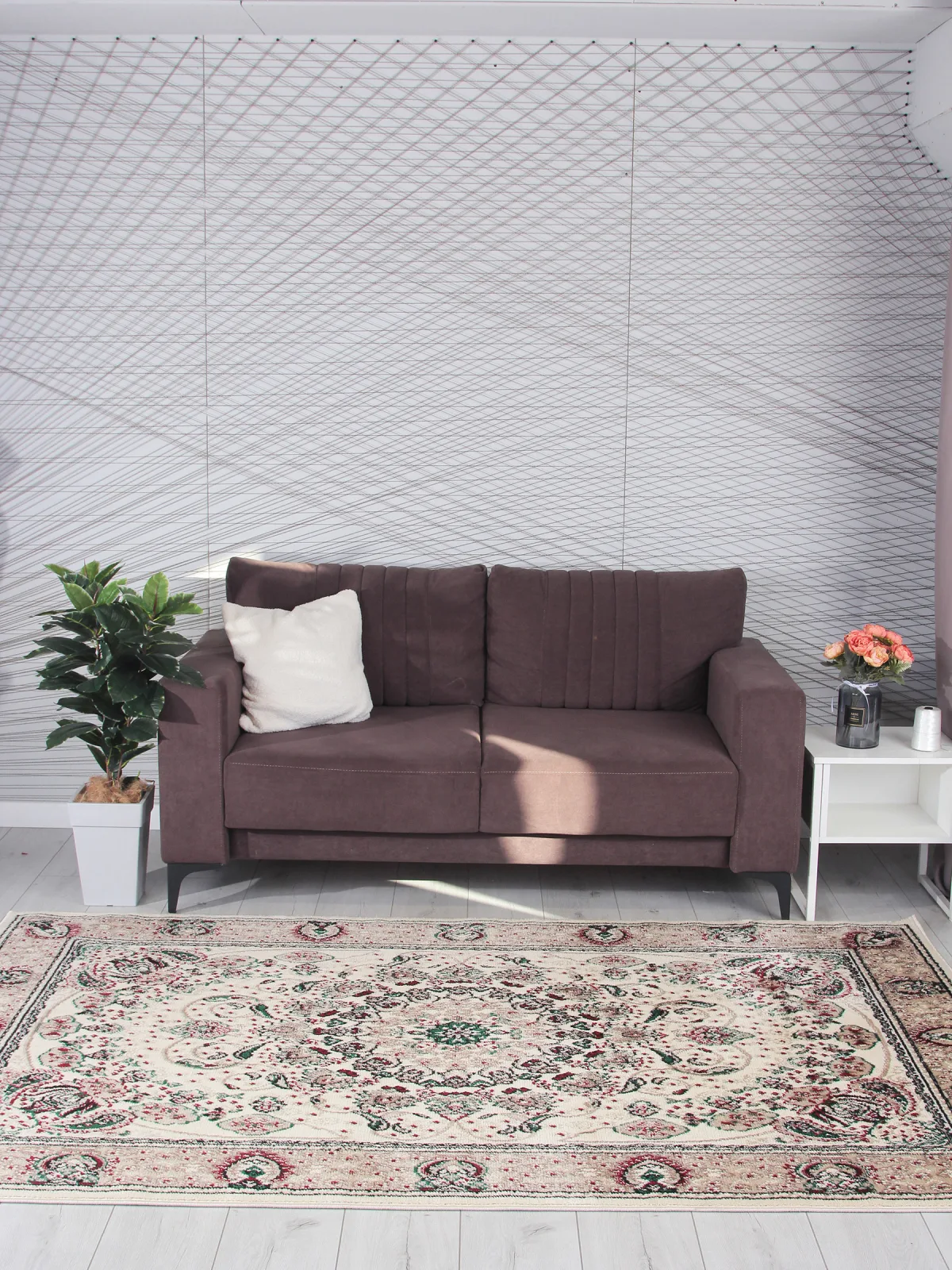 Классический ковер DARGA F674 - CREAM Heat-set Россия