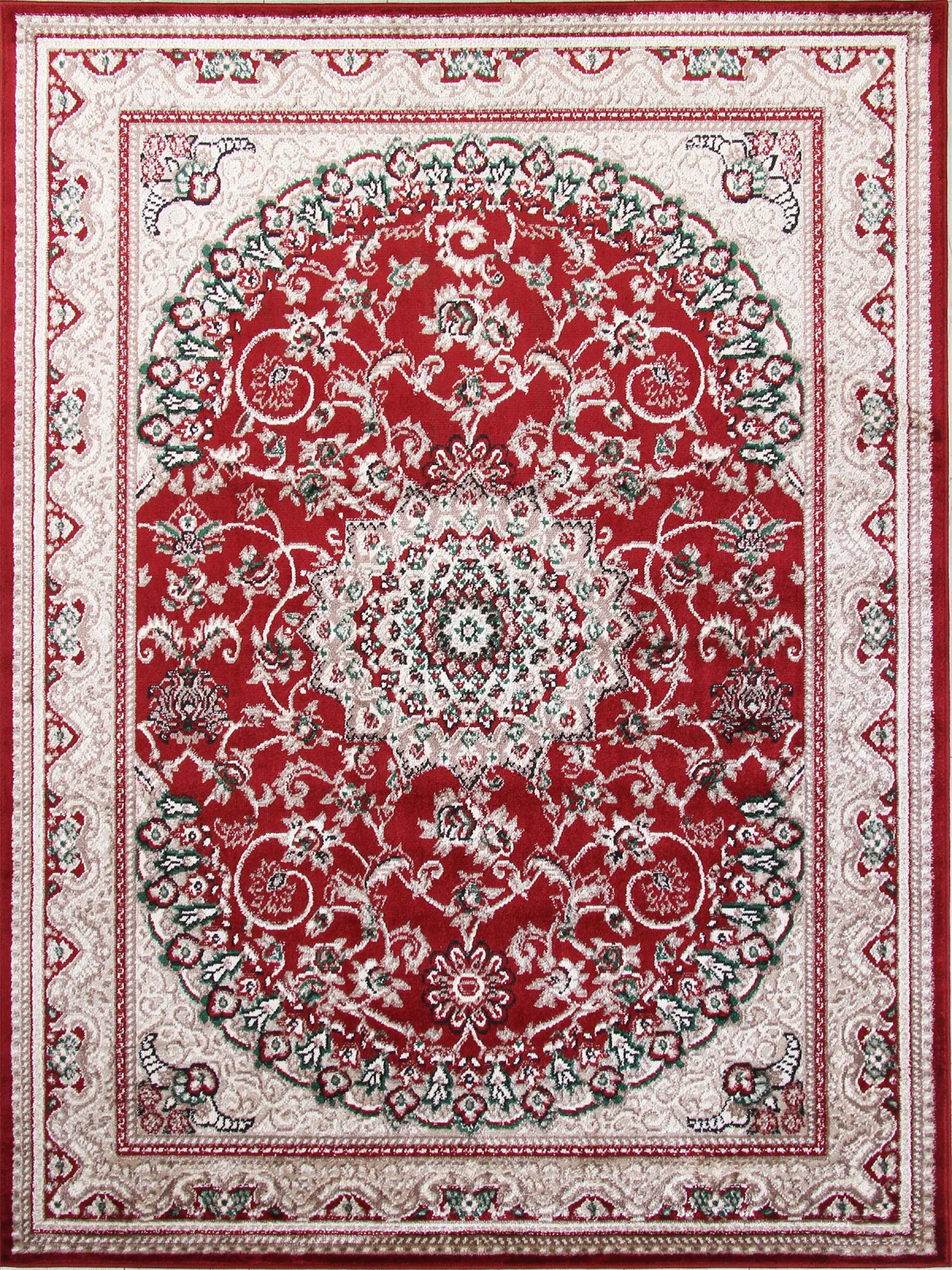 Классический ковер DARGA F672 - RED-CREAM Heat-set Россия