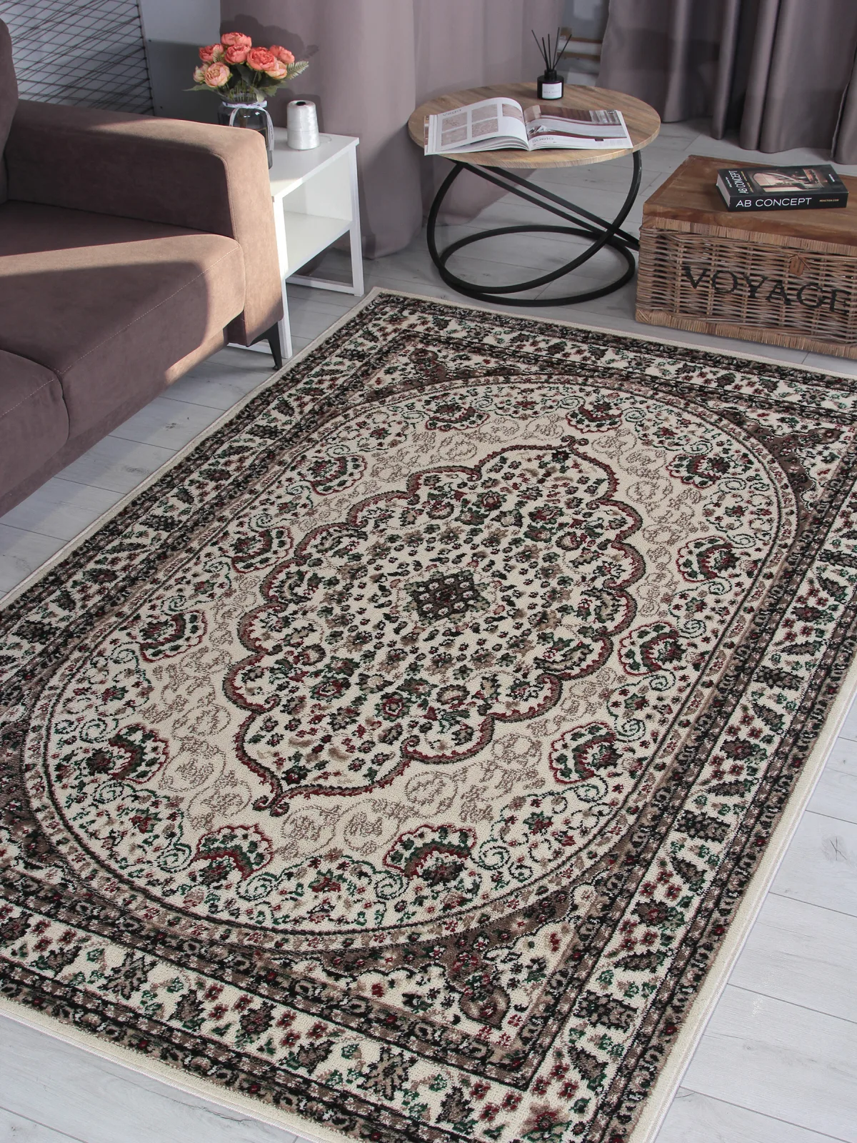 Классический ковер DARGA F675 - CREAM Heat-set Россия