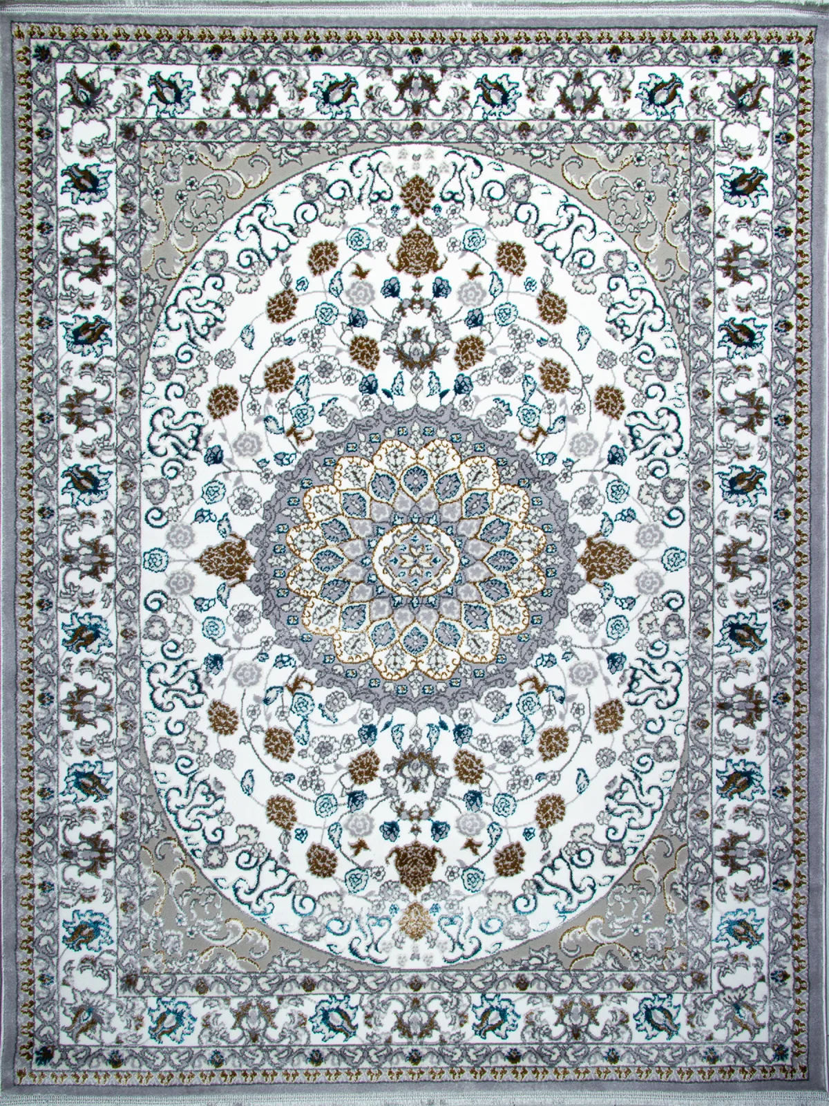 Классический ковер HALIF K611 - GRAY-BLUE Heat-set Россия