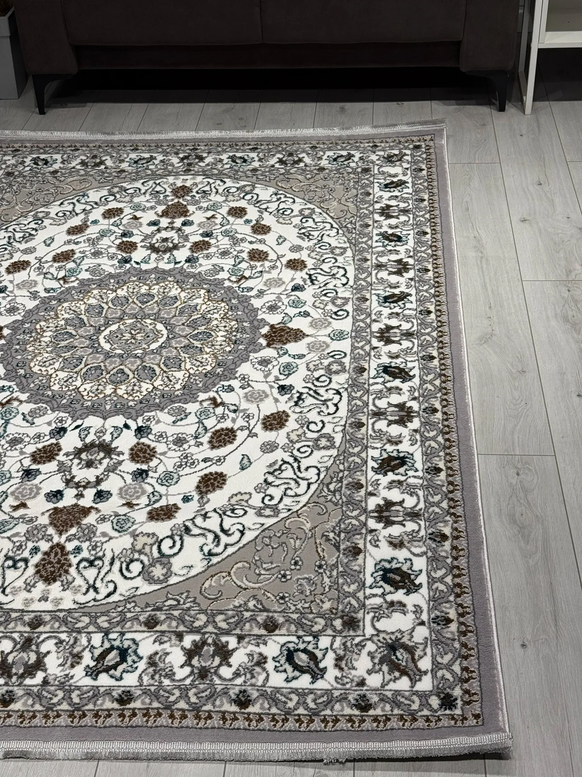 Классический ковер HALIF K611 - GRAY-BLUE Heat-set Россия