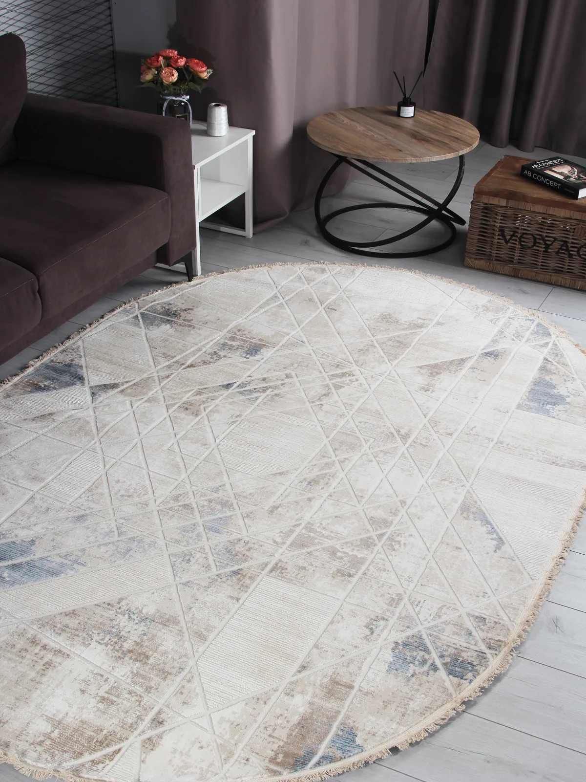 Современный ковер Jasmine 35991Z - BEIGE / CREAM Heat-set Турция