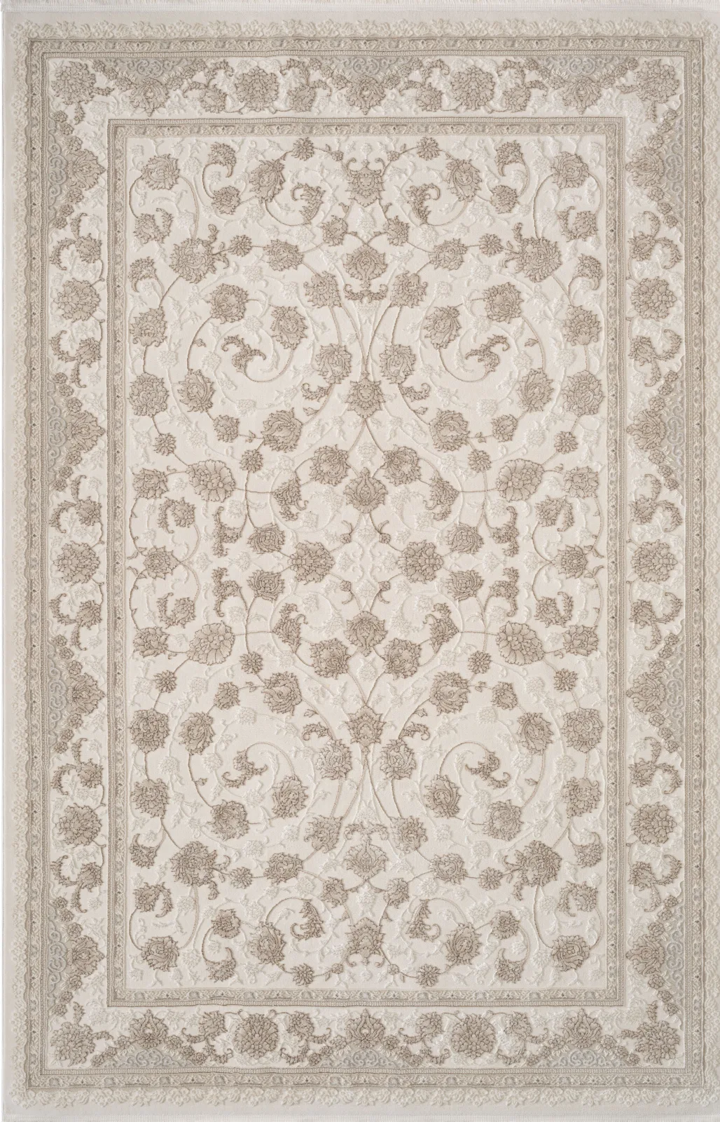 Классический ковер MARDIN 27386A - BEIGE / D.BEIGE Heat-set Турция