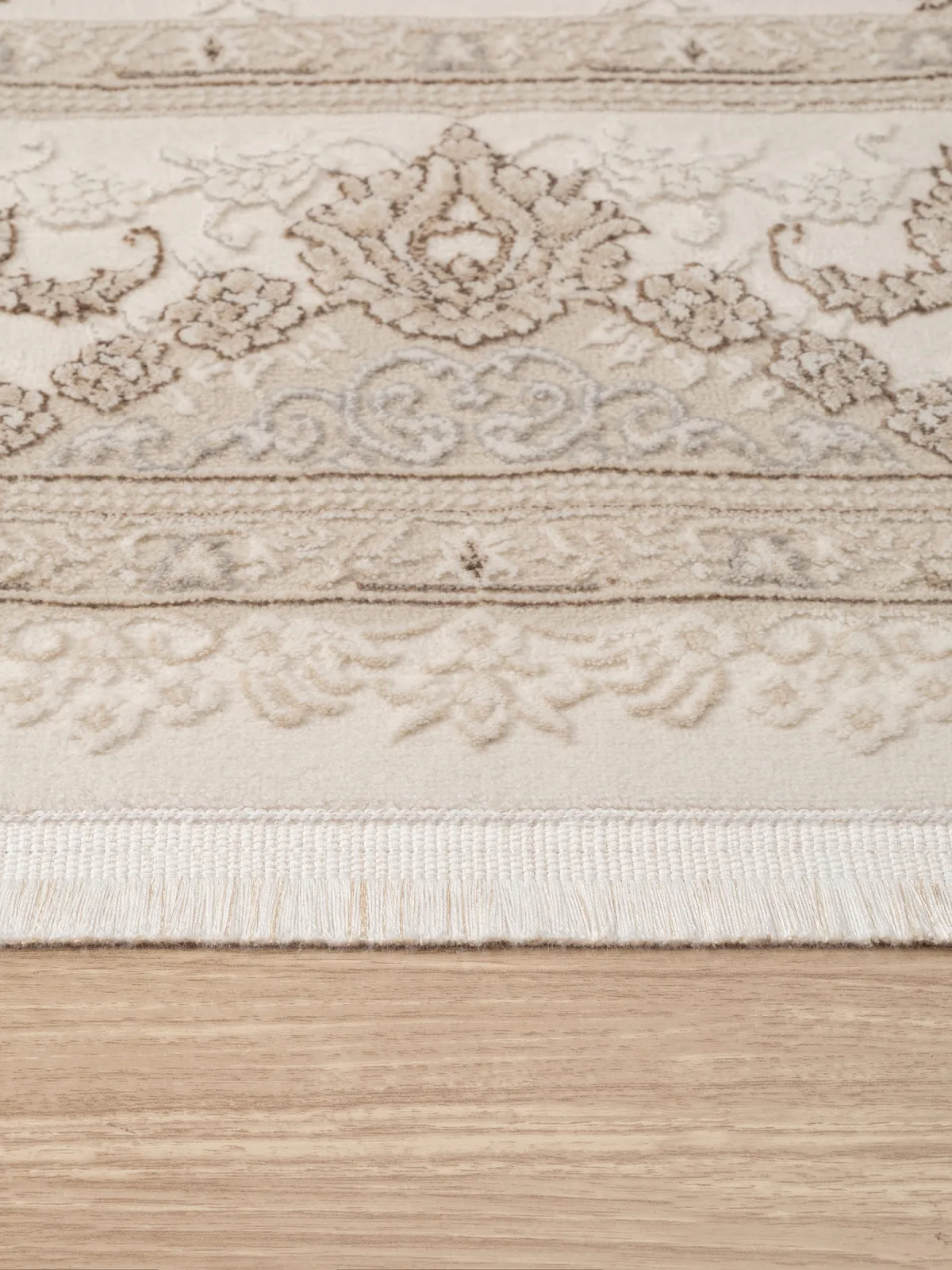 Классический ковер MARDIN 27386A - BEIGE / D.BEIGE Heat-set Турция