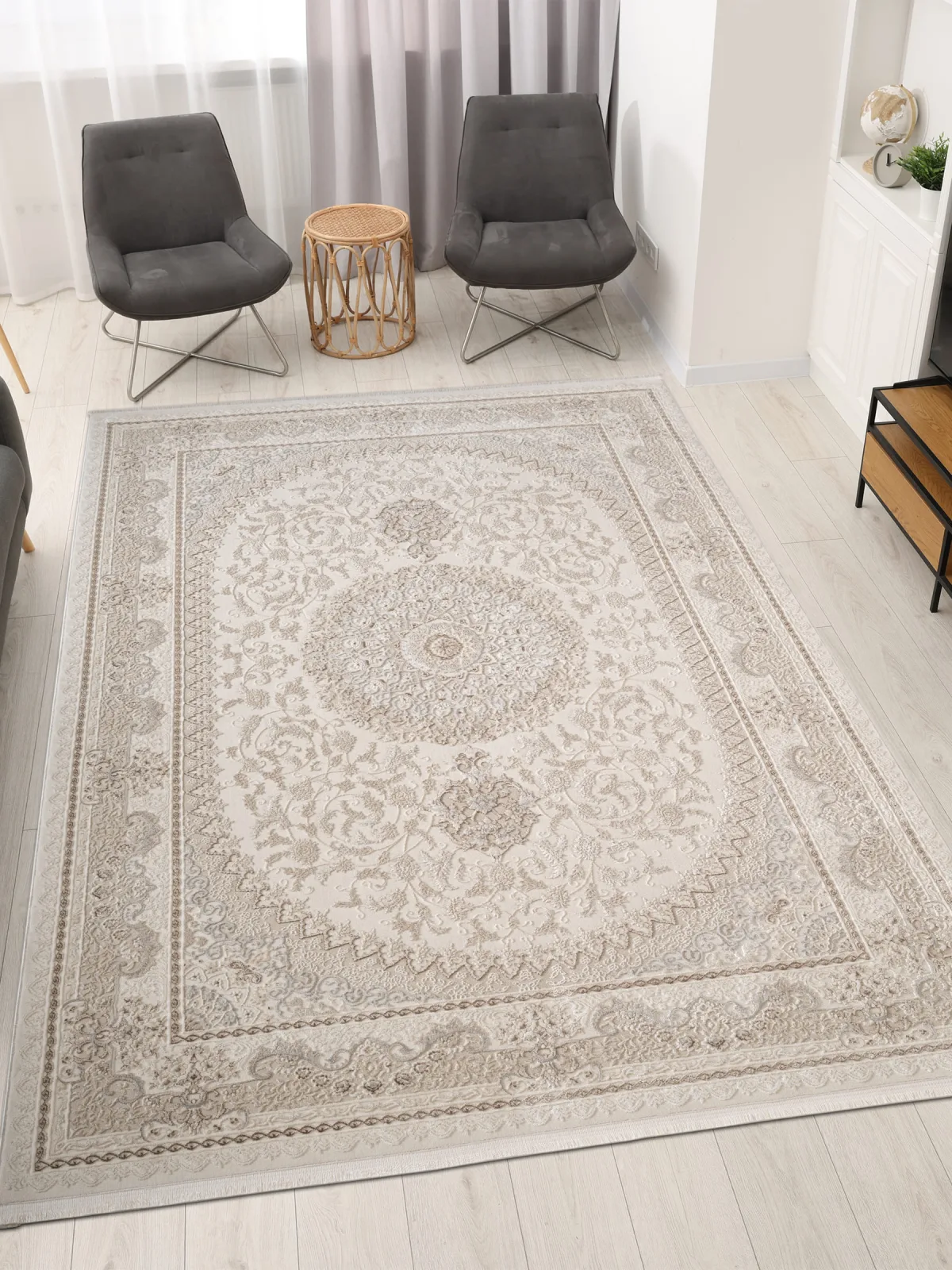 Классический ковер MARDIN 27381A - BEIGE / D.BEIGE из Heat-set, Турция