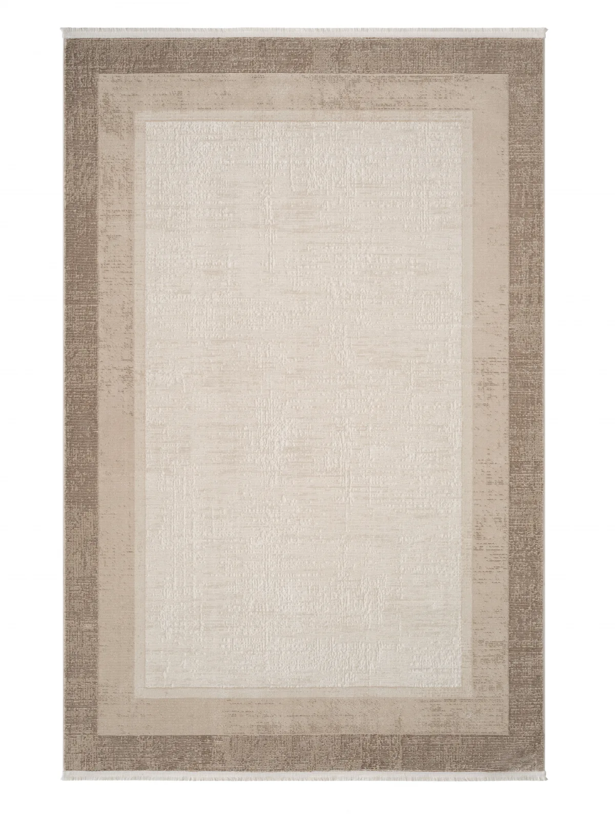 Минимализм ковер MARDIN 27466A - BEIGE / D.BEIGE Heat-set Турция