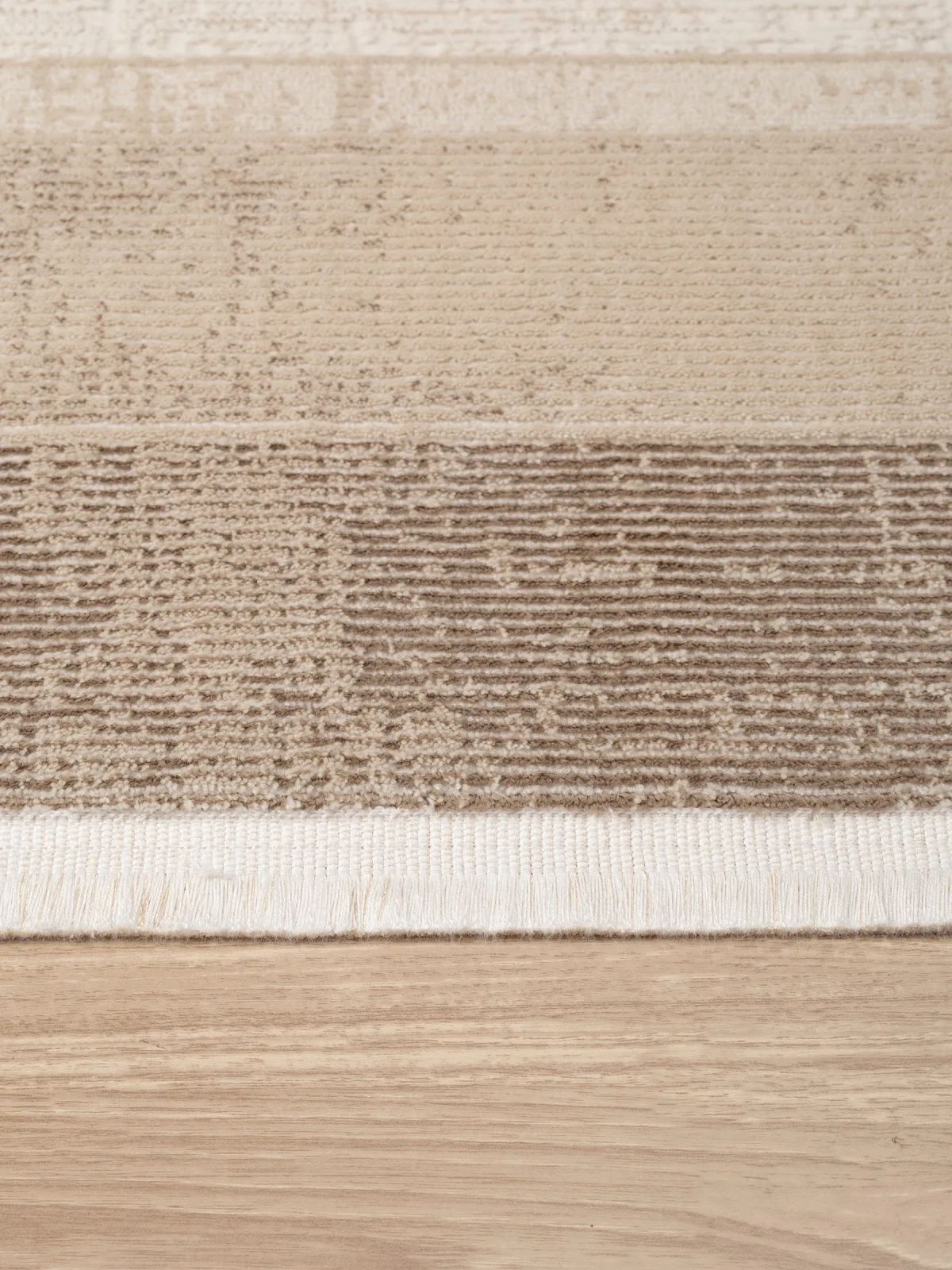 Минимализм ковер MARDIN 27466A - BEIGE / D.BEIGE Heat-set Турция