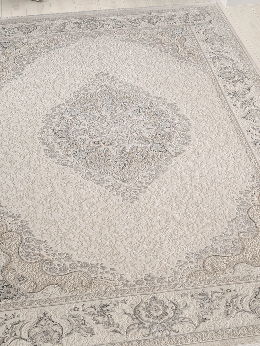 Классический ковер MARDIN 27387B - BEIGE / GRAY Heat-set Турция