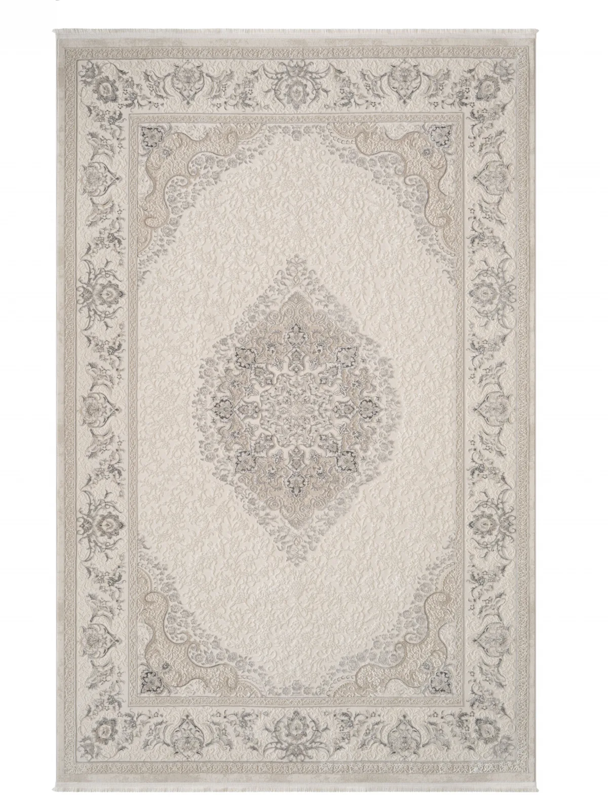 Классический ковер MARDIN 27387B - BEIGE / GRAY Heat-set Турция