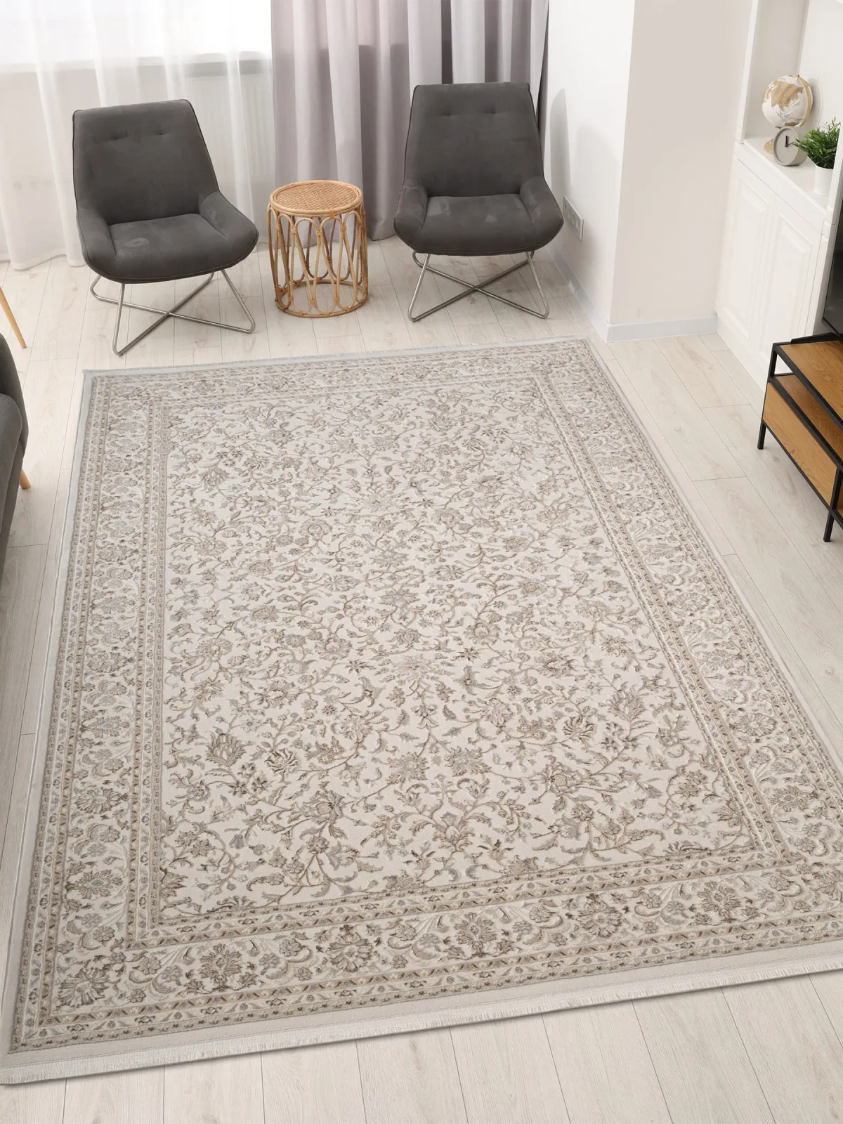 Классический ковер MARDIN 27405A - BEIGE / D.BEIGE из Heat-set, Турция