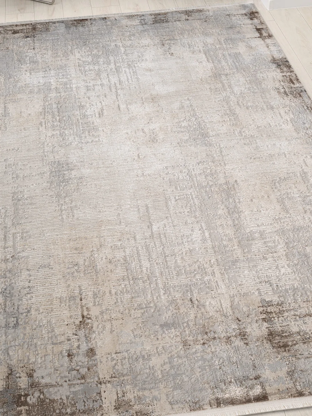 Современный ковер MARDIN 27399B - GRAY / BEIGE Heat-set Турция