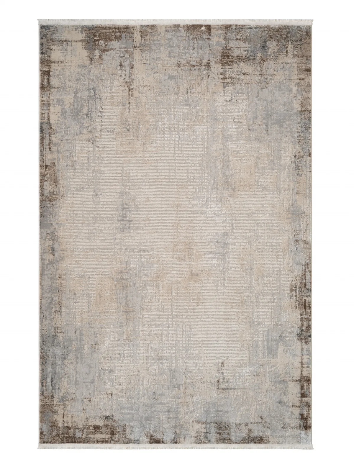 Современный ковер MARDIN 27399B - GRAY / BEIGE Heat-set Турция
