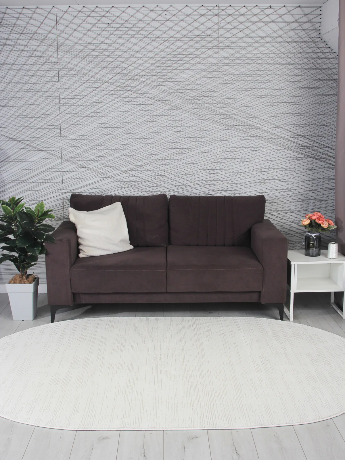 Ковер NENSI GL091W - WHITE / WHITE Heat-set Турция