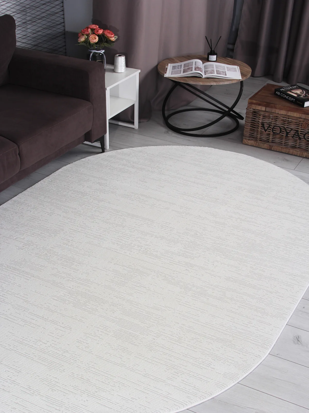 Ковер NENSI GL091W - WHITE / WHITE Heat-set Турция