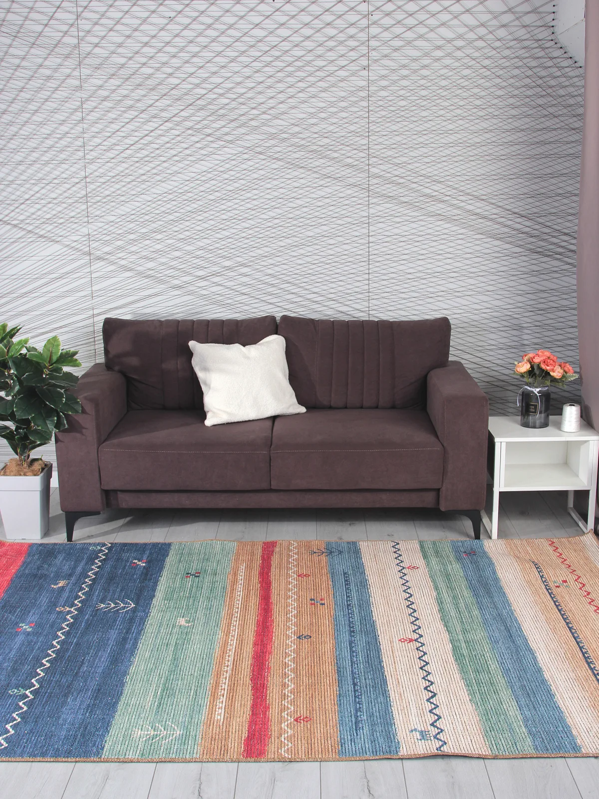 Этнический ковер LAVIN AB791A - MULTICOLOR из полиэстера Турция