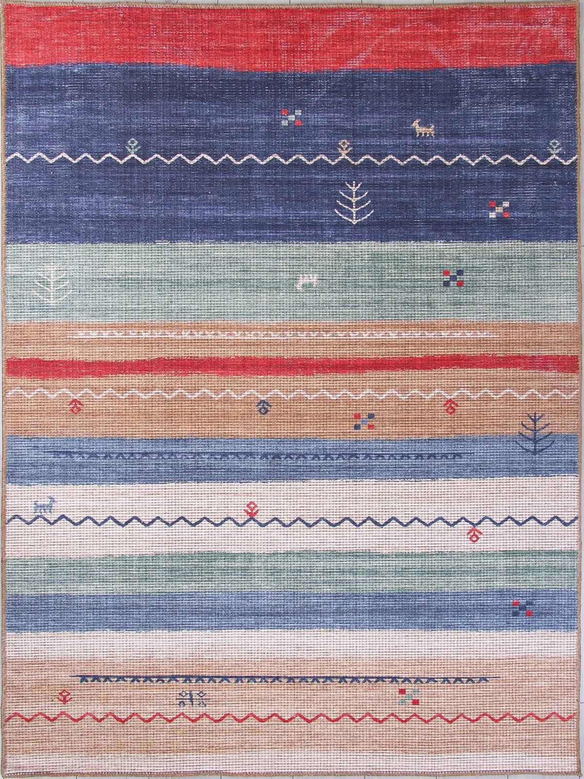 Этнический ковер LAVIN AB791A - MULTICOLOR из полиэстера Турция