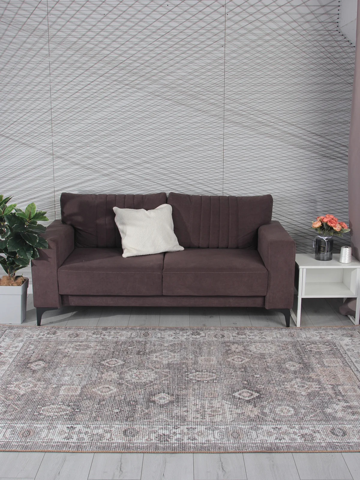 Винтажный ковер LAVIN AB809B - D.BEIGE полиэстер Турция