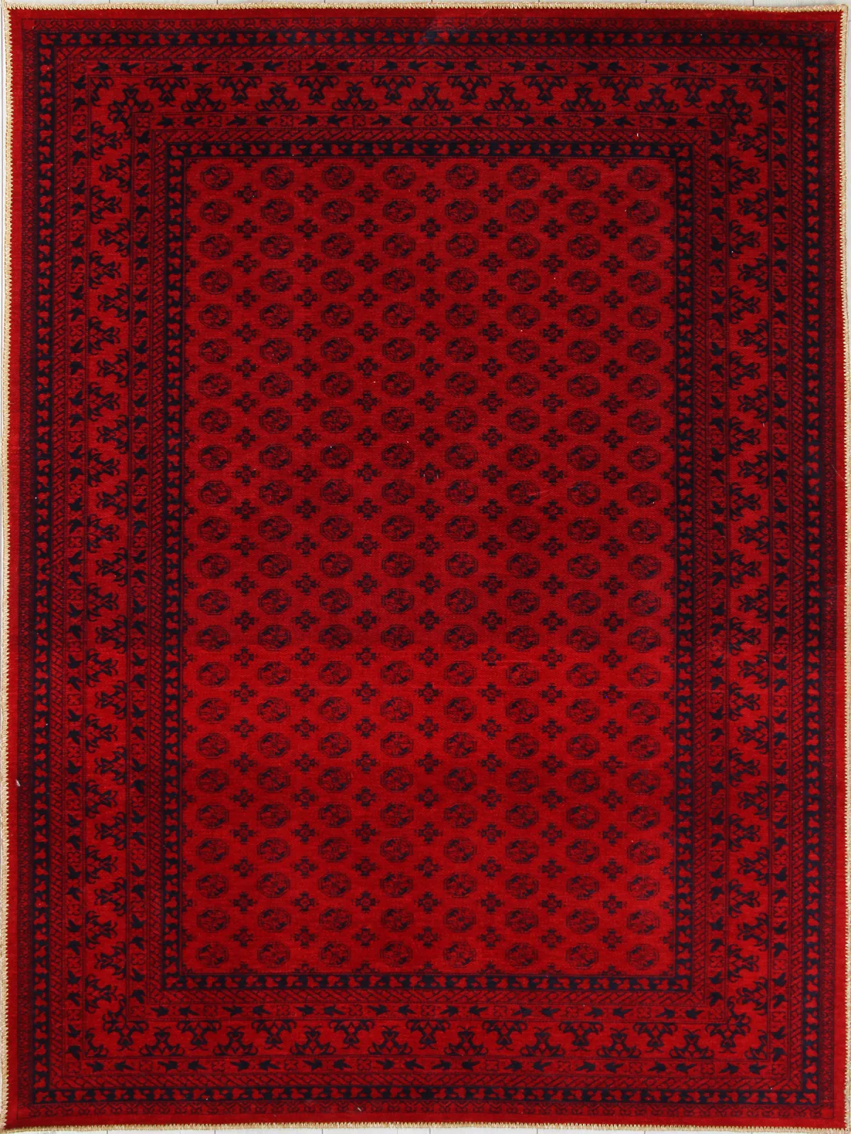 Восточный ковер ALTAY HM1006A - RED из полиэстера Турция