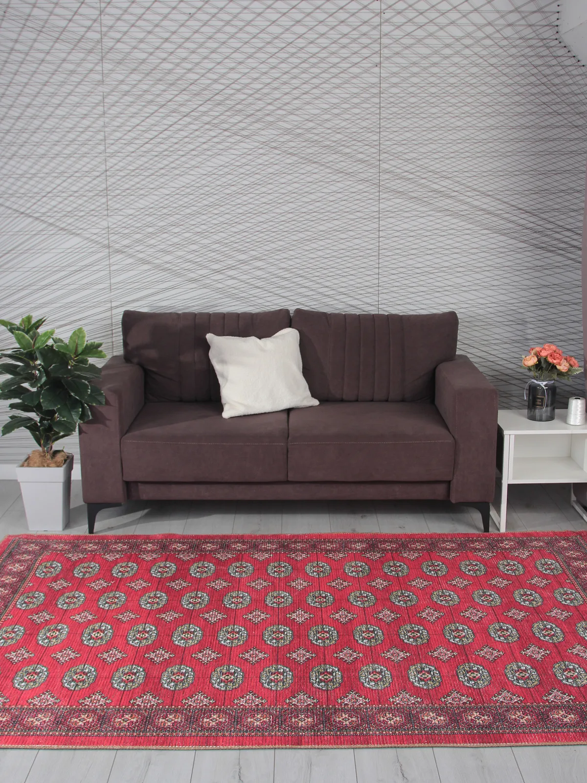 Классический ковер LAVIN AB850A - RED из полиэстера Турция