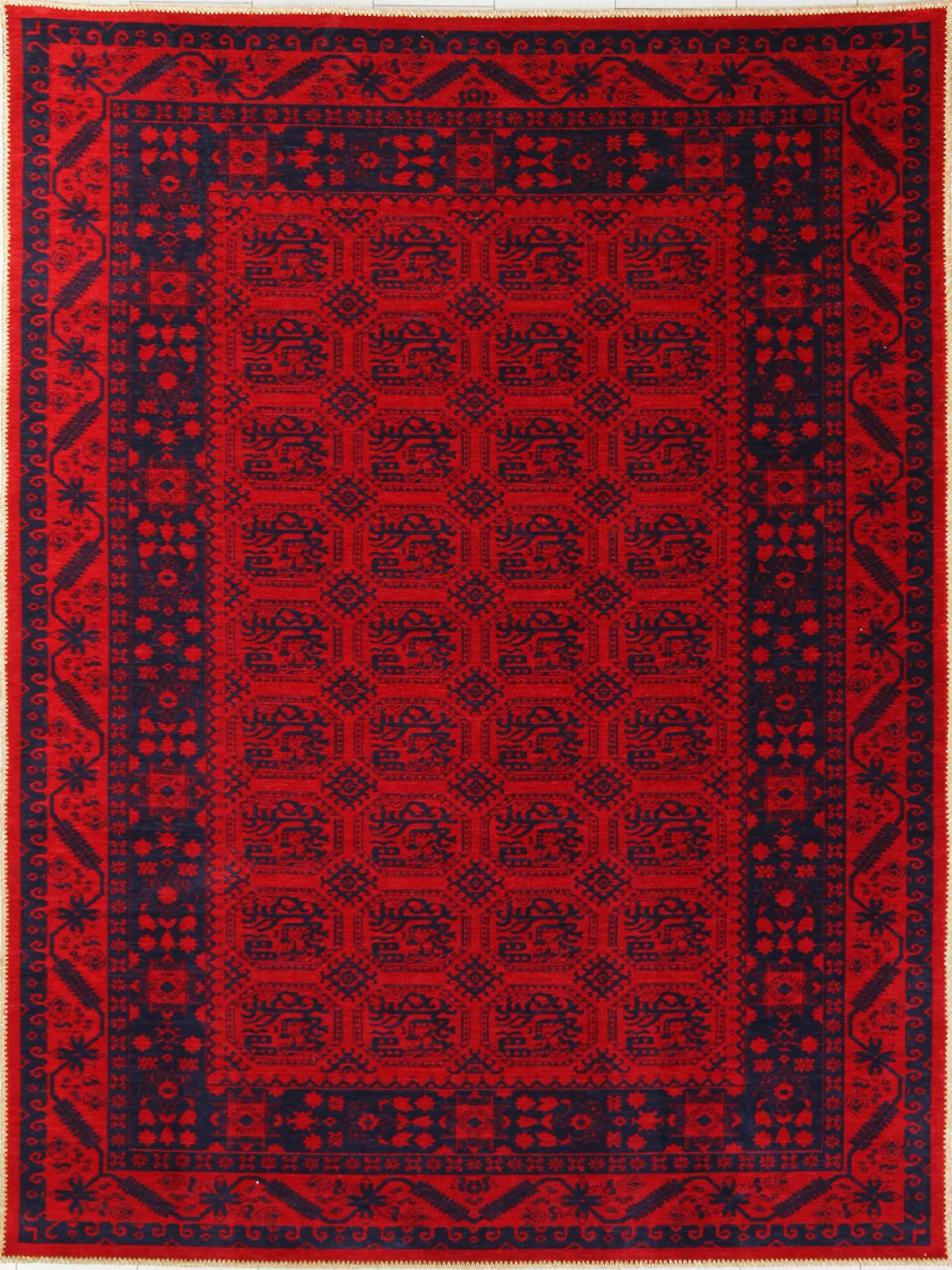 Этнический ковер ALTAY HM1008A - RED полиэстер Турция