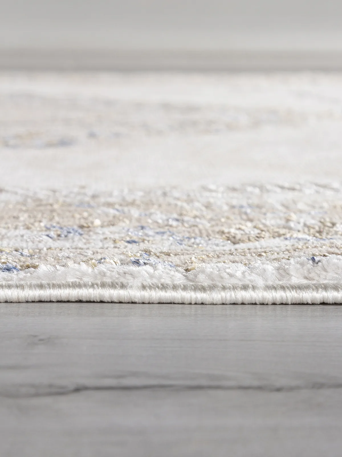 Классический ковер MOSSO 27226 - BEIGE / BLUE Heat-set Турция