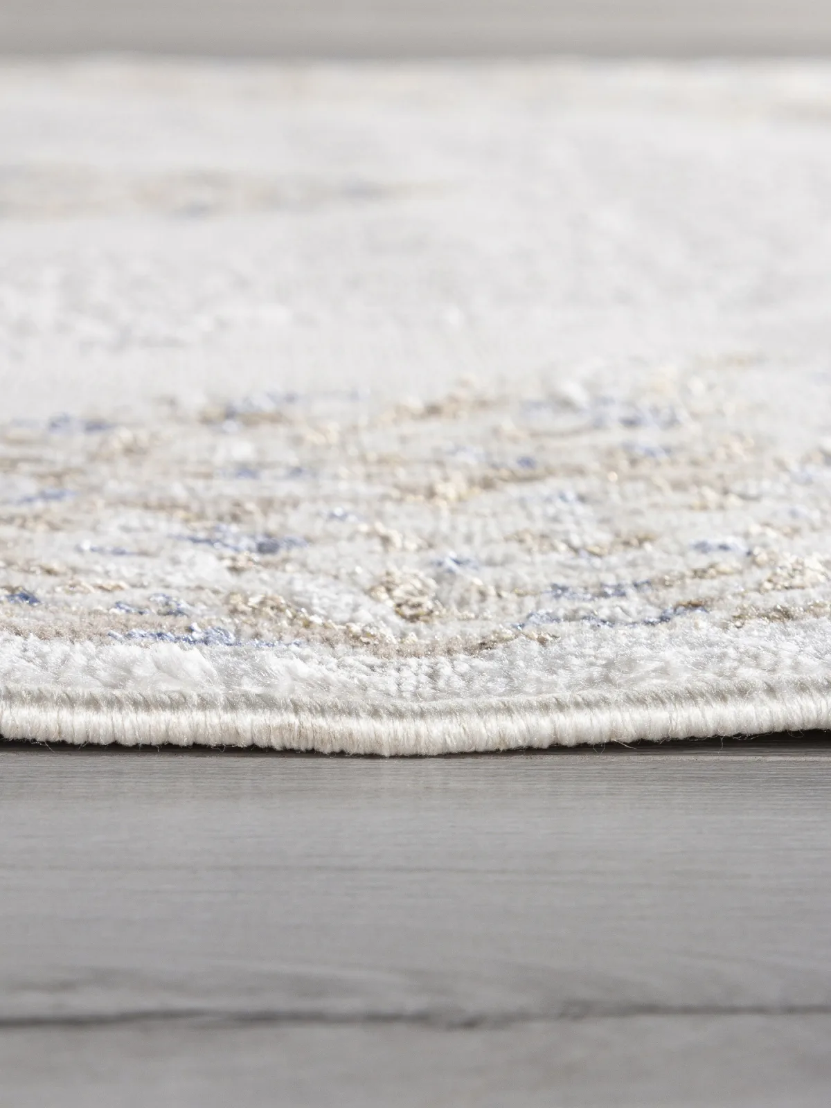 Классический ковер MOSSO 27236 - CREAM / BLUE Heat-set Турция