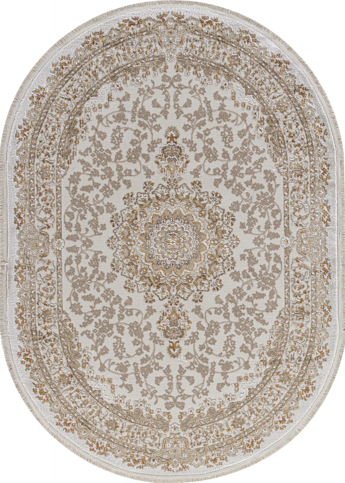Классический ковер MOSSO 27239 - CREAM / BEIGE Heat-set Турция