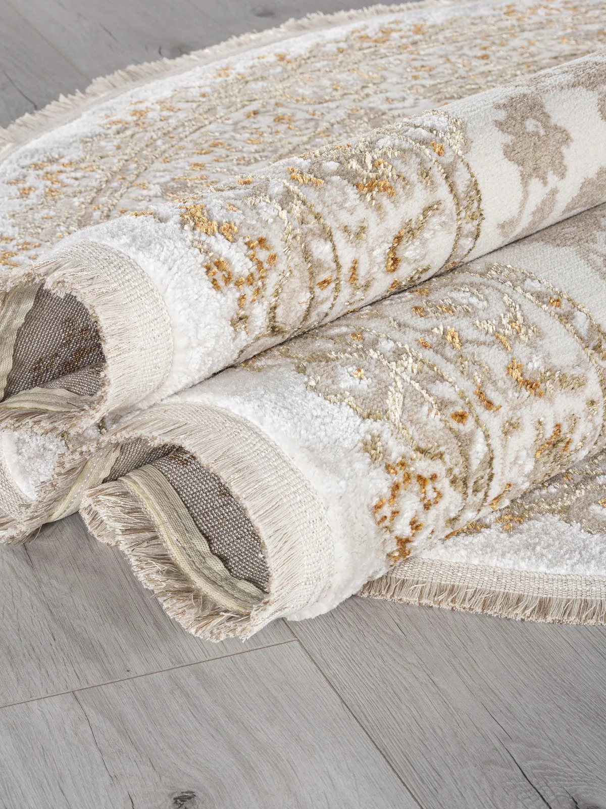 Классический ковер MOSSO 27239 - CREAM / BEIGE Heat-set Турция