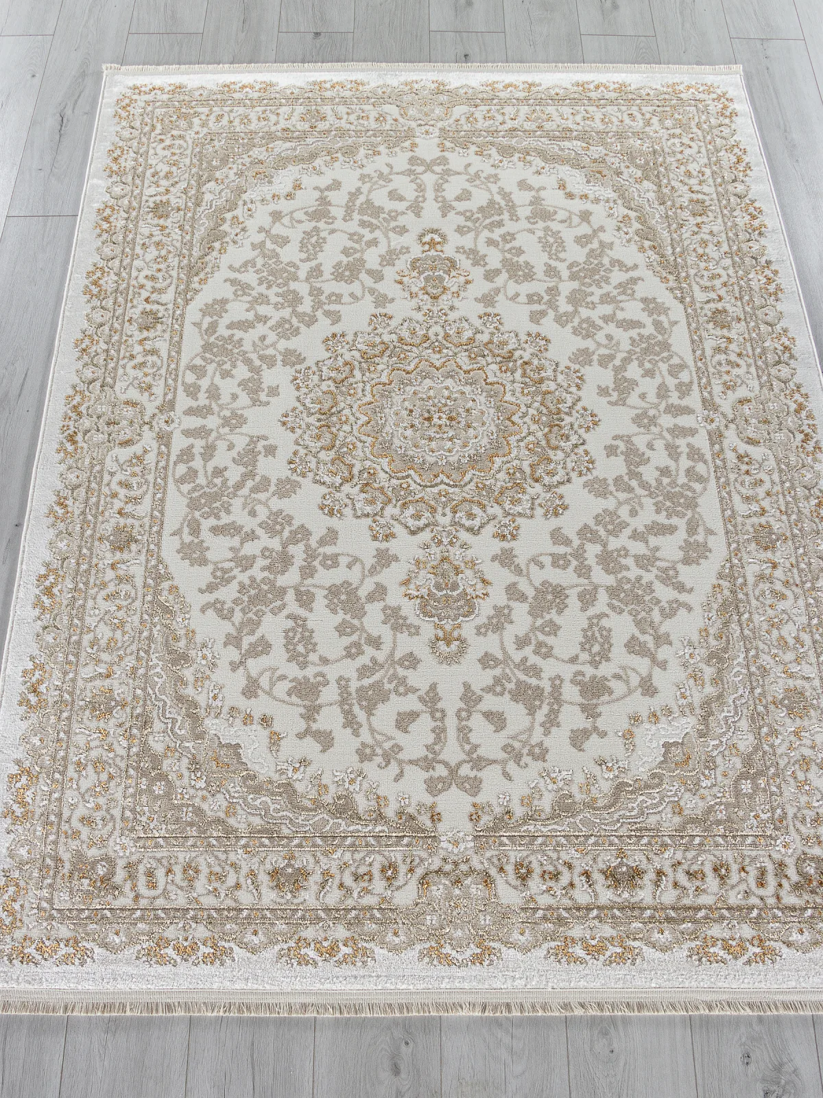 Классический ковер MOSSO 27239 - CREAM / BEIGE Heat-set Турция