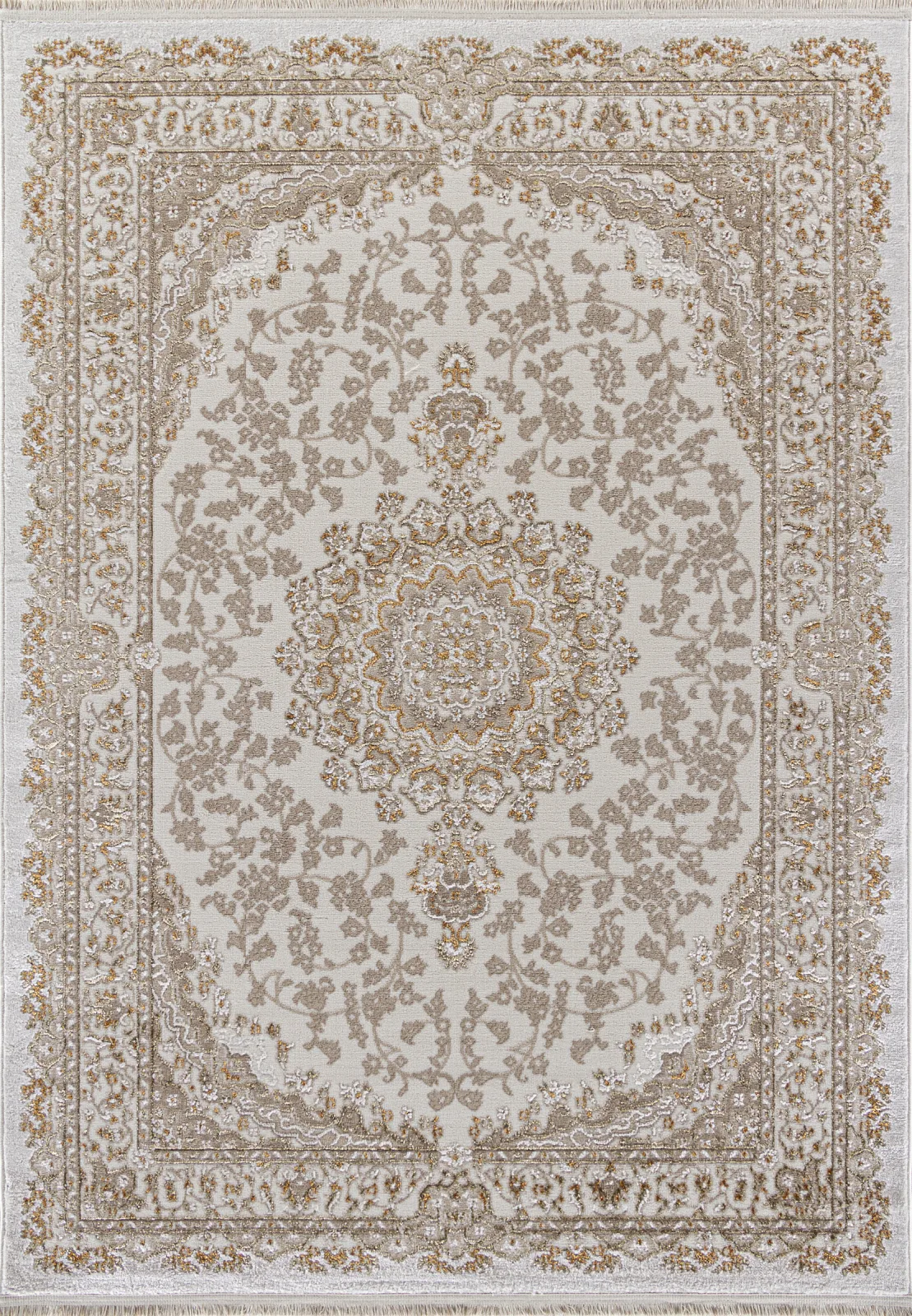 Классический ковер MOSSO 27239 - CREAM / BEIGE Heat-set Турция
