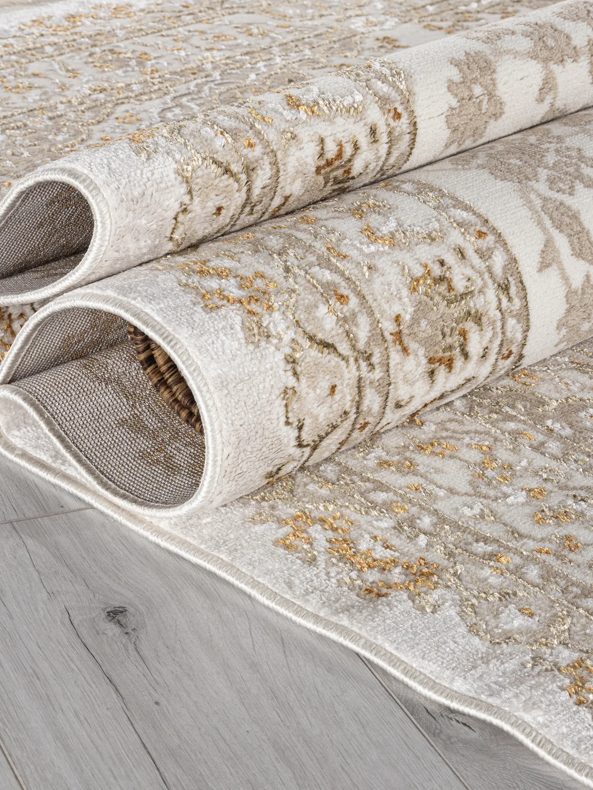 Классический ковер MOSSO 27239 - CREAM / BEIGE Heat-set Турция