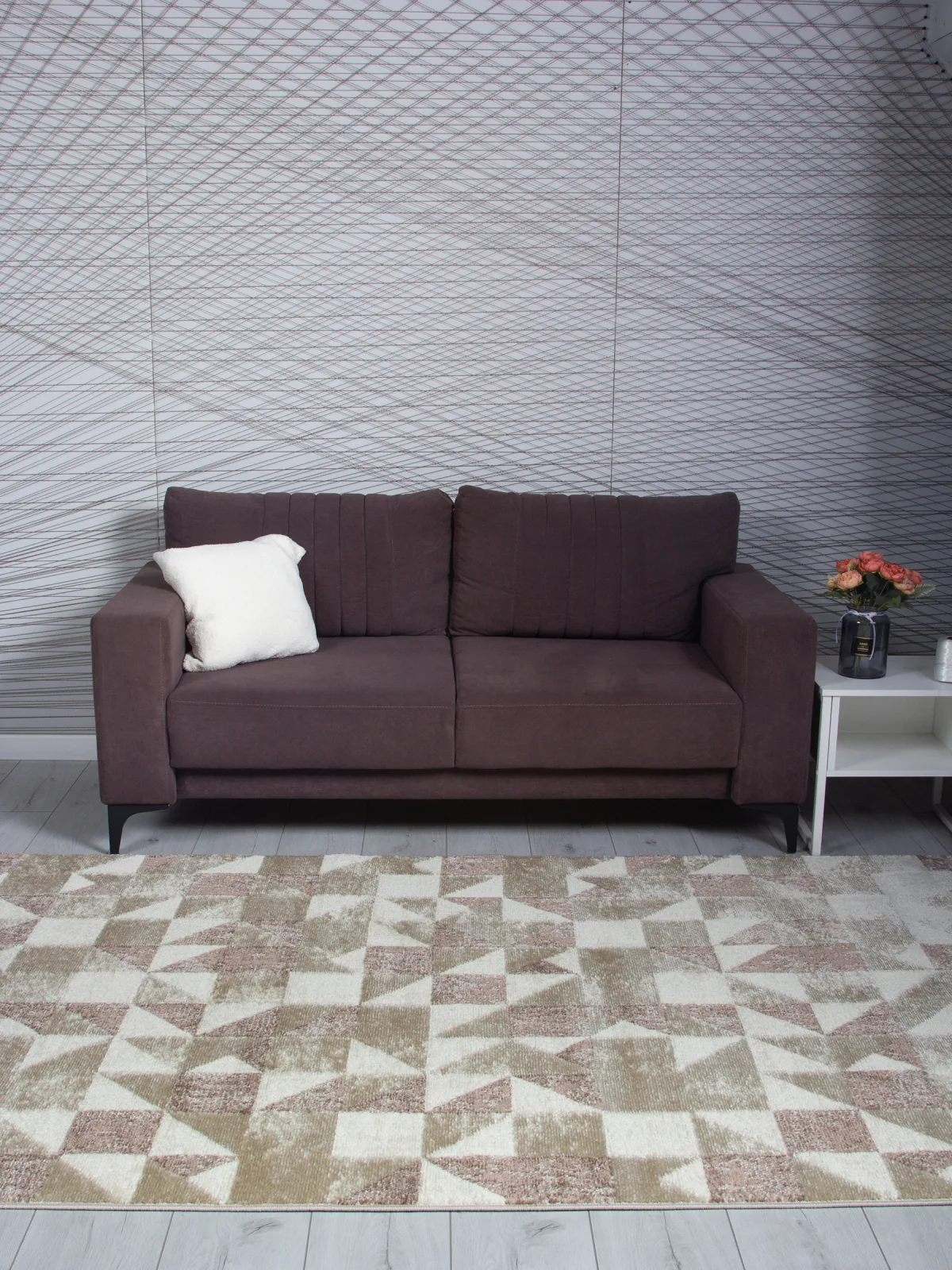 Современный ковер DARGA F694 - BEIGE Heat-set Россия