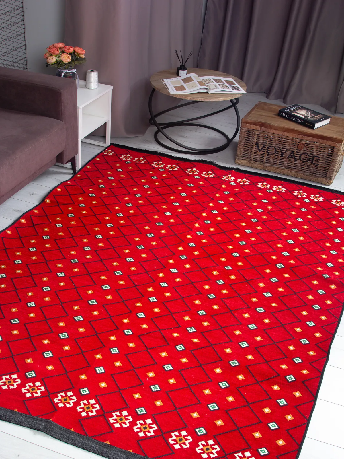 Этнический ковер ALASHA KILIM ALASHA2 - 000 хлопок Турция