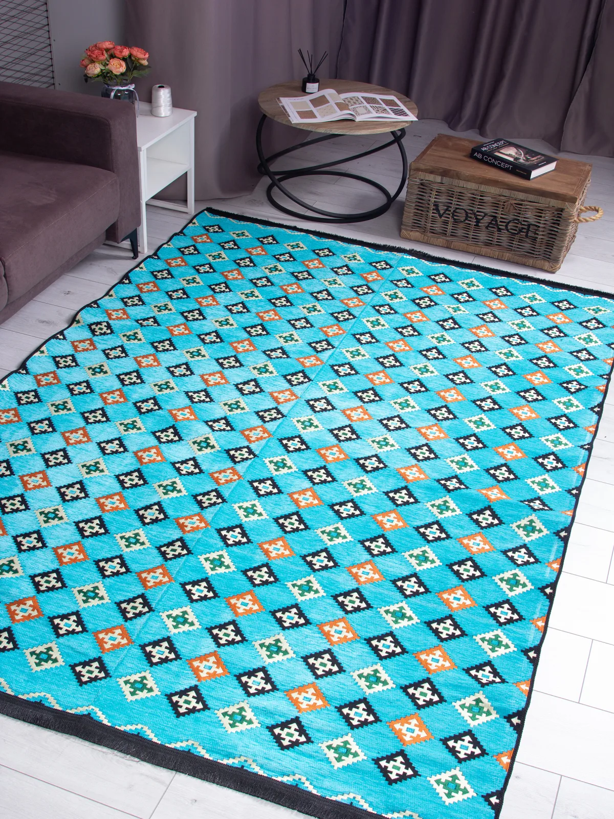 Этнический ковер ALASHA KILIM ALASHA6 - 000 хлопок Турция