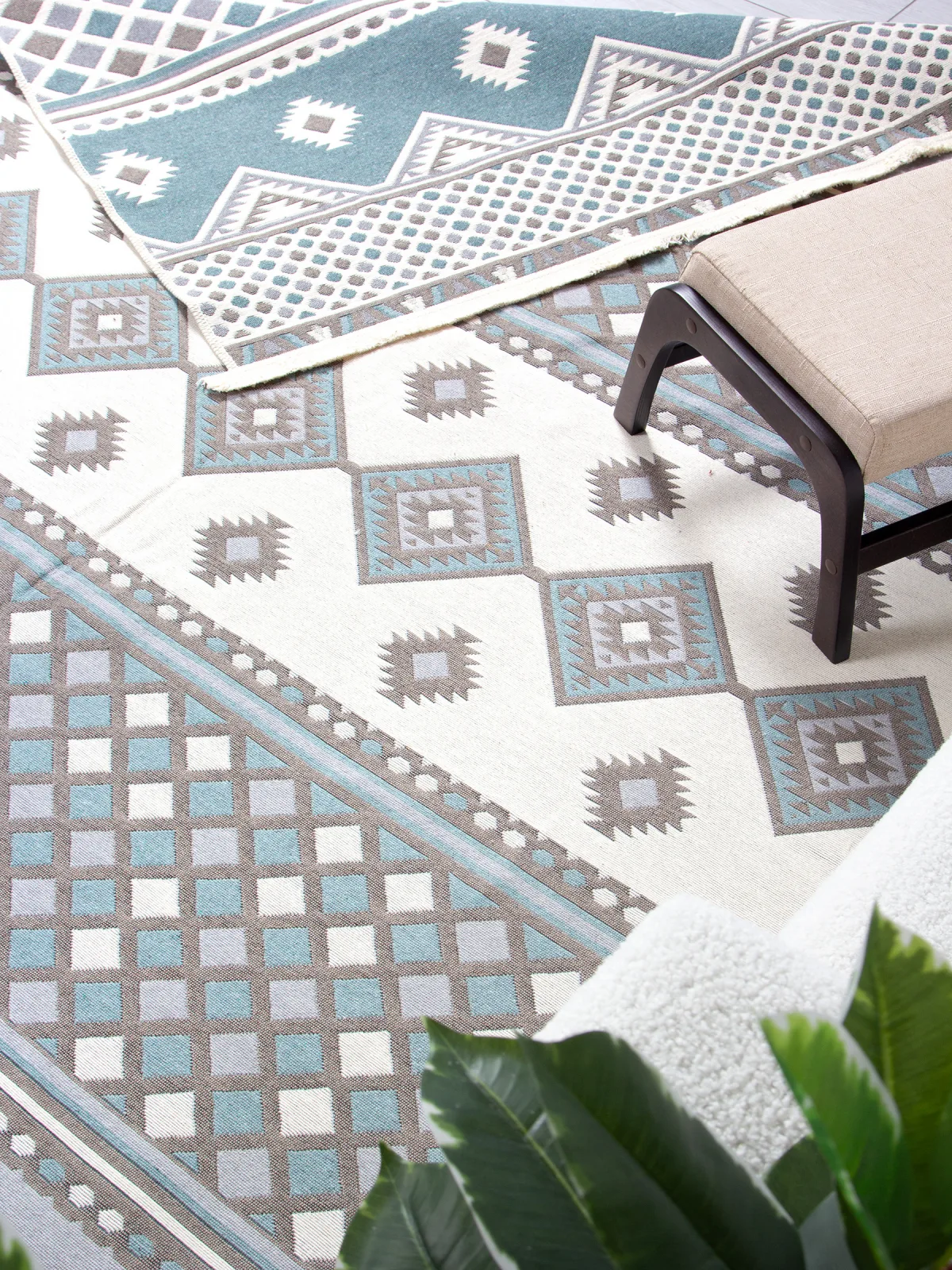 Ковер в этническом стиле HAN KILIM HAN2 - 000 из хлопка, Турция