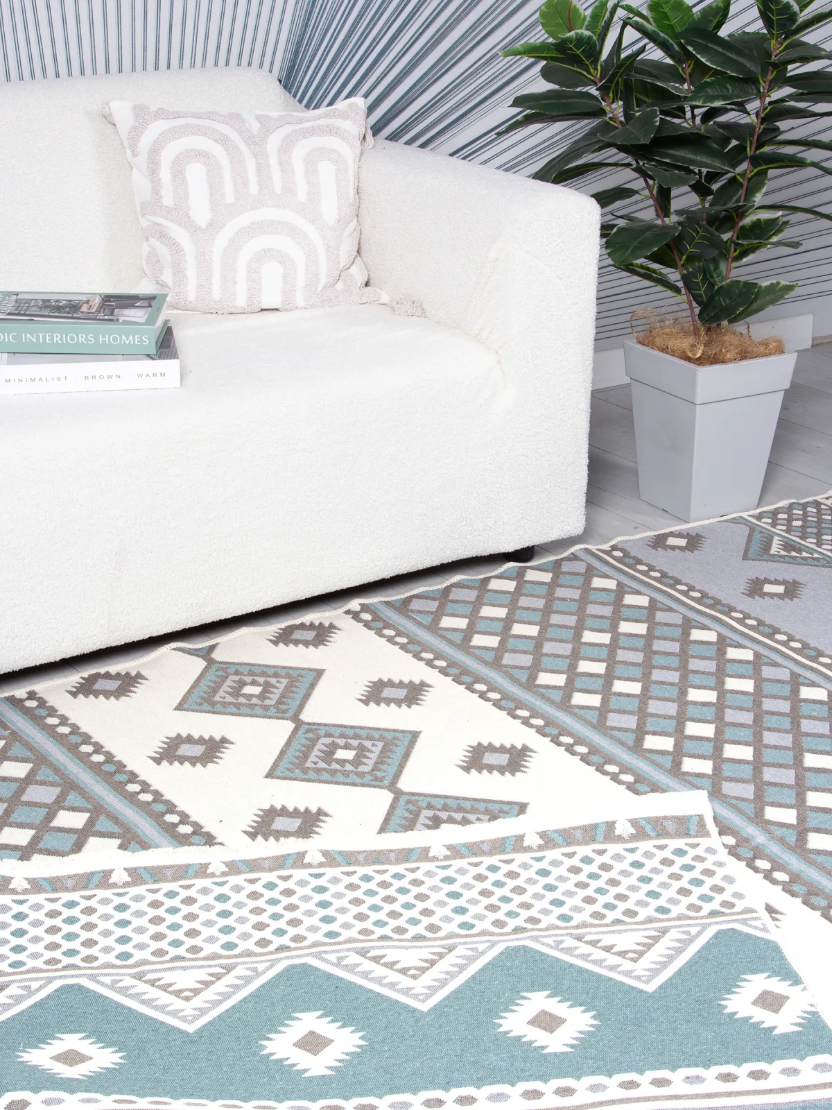 Ковер в этническом стиле HAN KILIM HAN2 - 000 из хлопка, Турция