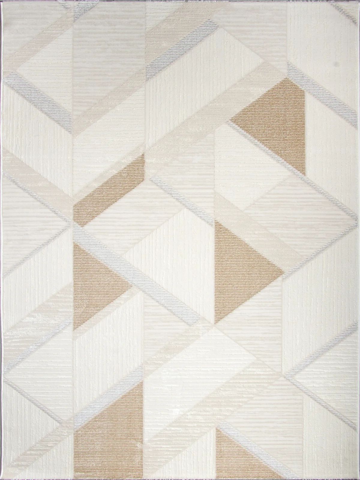 Современный ковер DALIDA 20802A - L.BEIGE / WHITE полиэстер Турция