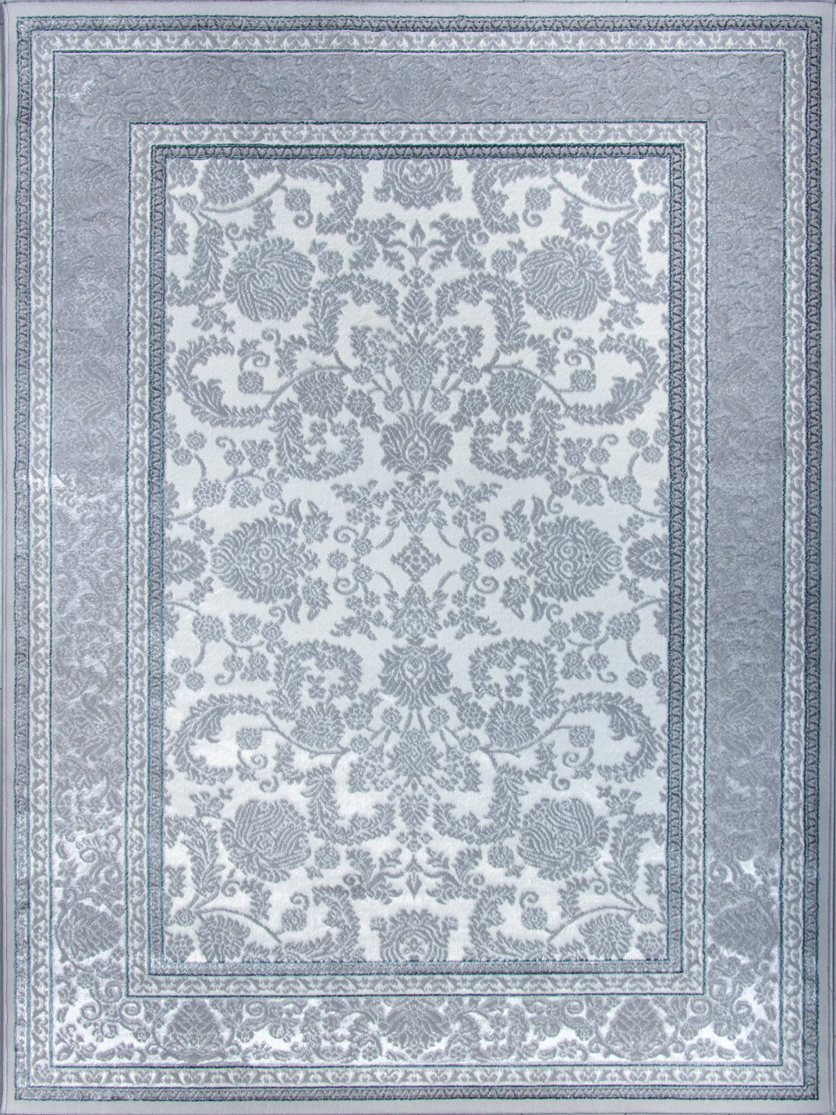 Классический ковер DALIDA 20812A - WHITE / L.GREY полиэстер Турция