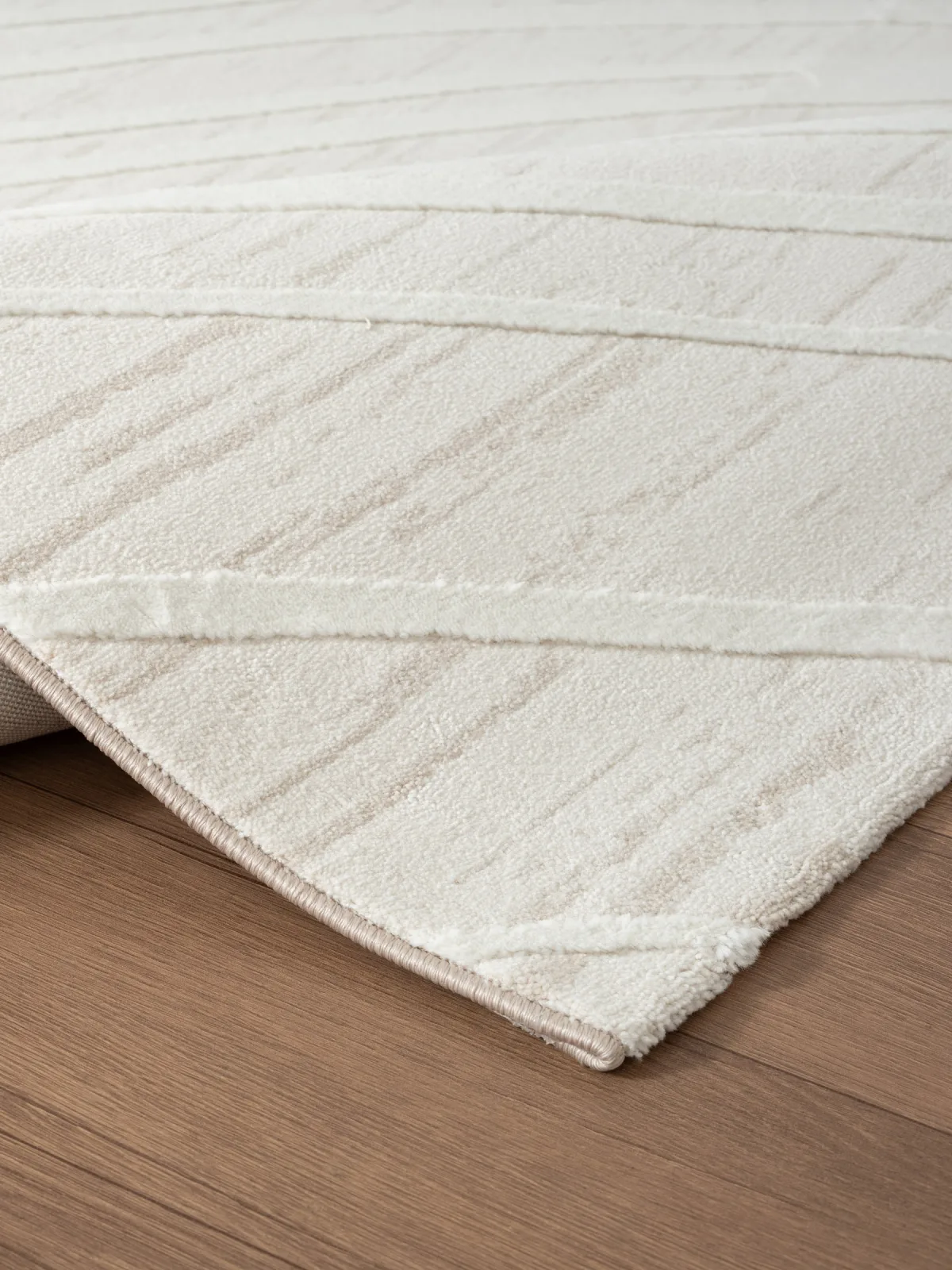 Современный ковер LUMA SN013W - CREAM / CREAM полиэстер Турция