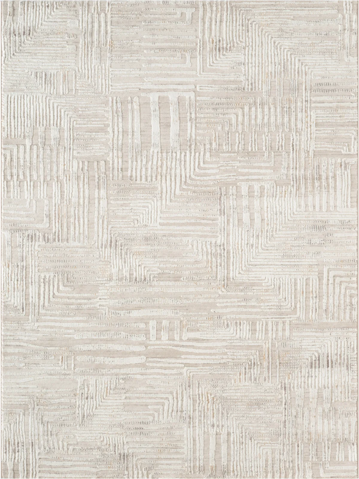 Современный ковер LUMA SN009A - CREAM / CREAM из полиэстера, Турция