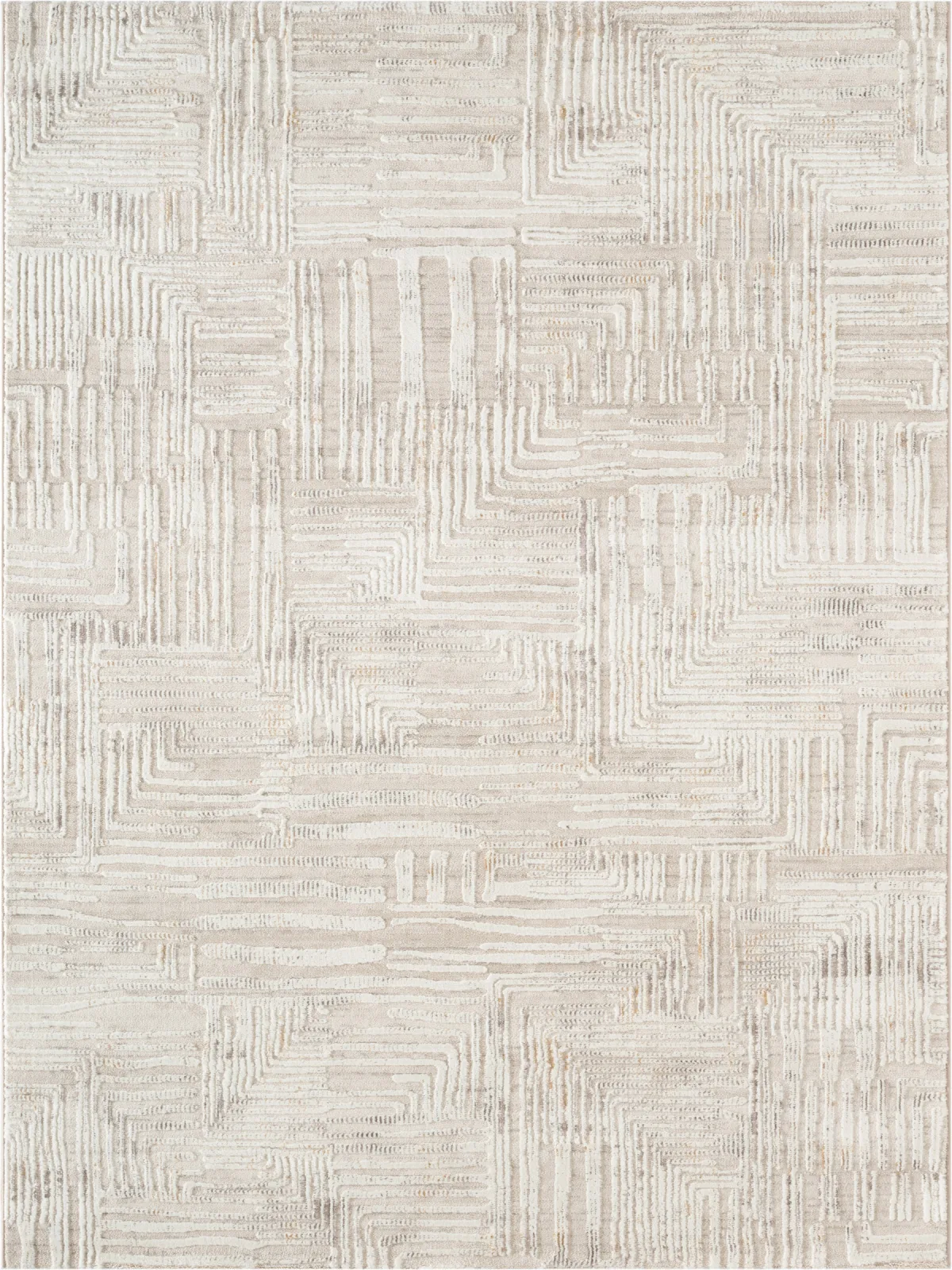 Современный ковер LUMA SN009A - CREAM / CREAM из полиэстера, Турция