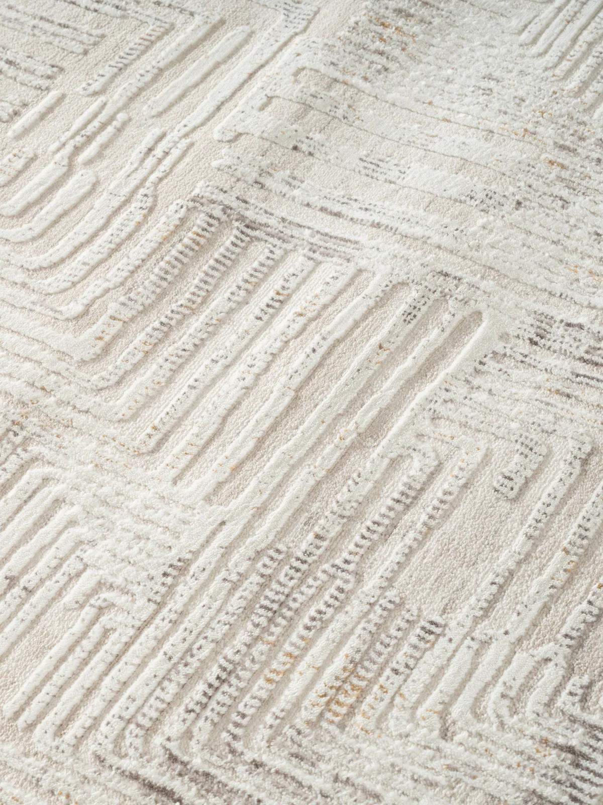 Современный ковер LUMA SN009A - CREAM / CREAM из полиэстера, Турция