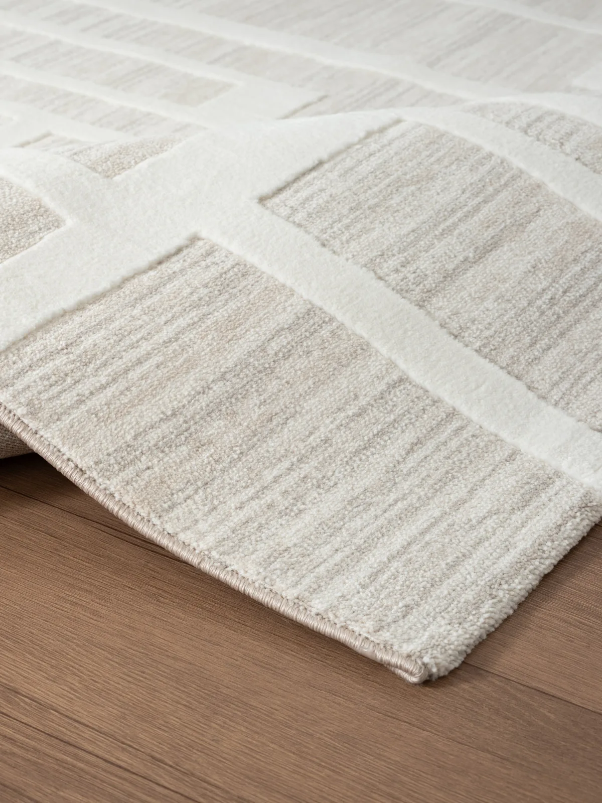 Современный ковер LUMA SN044A - CREAM / CREAM из полиэстера Турция