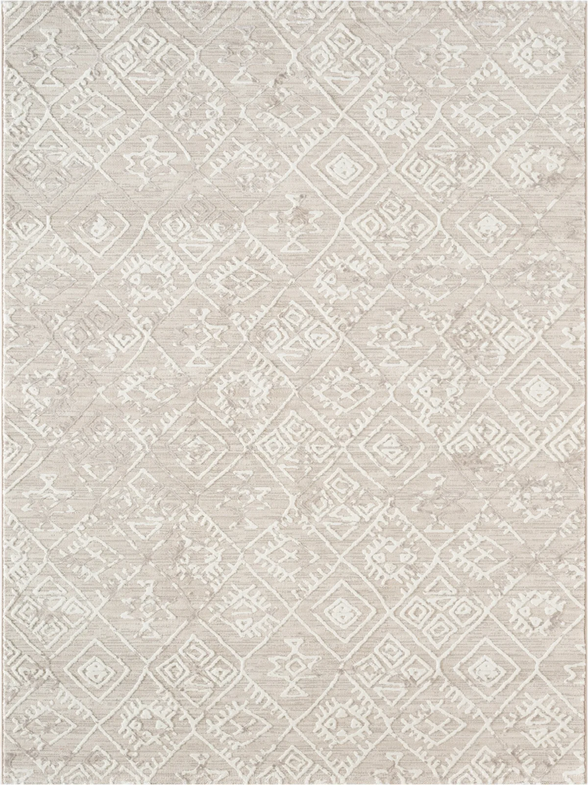 Современный ковер LUMA SN043A - CREAM / VIZON из полиэстера, Турция